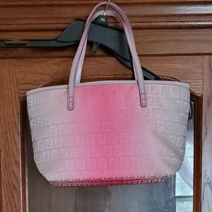 Fendi Pink Ombré
Zucchino Monogram Roll Tote Mini